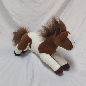Aurora Brown & White 16" Paint Pony Horse Plush Stuffed Animal BeanBag Body 2023
